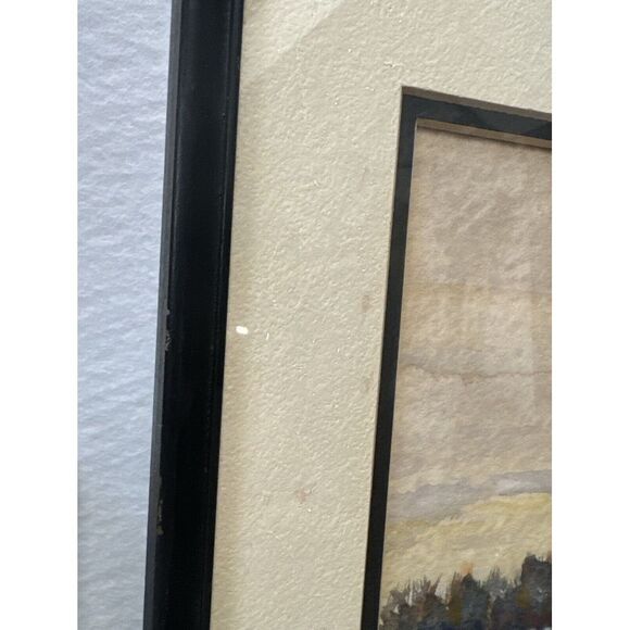 watercolor painting Signed W.H. Hinton 16.75"x13.75" With Frame. - Picture 10 of 10